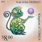 Tonga - Year of the Monkey