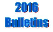 2016 Bulletins