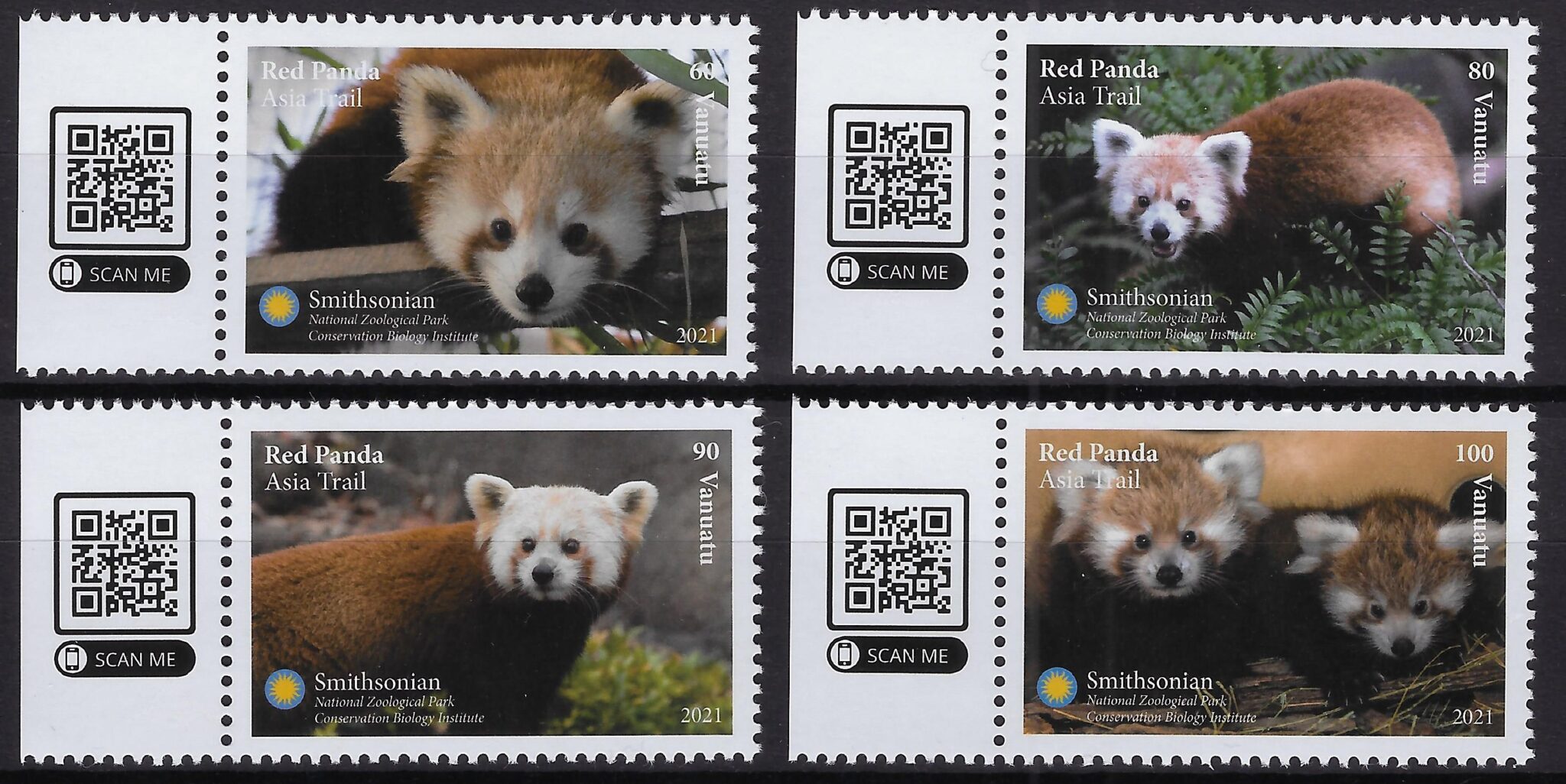 Vanuatu - 2021 - Smithsonian Zoo - Red Panda - Philatelic Collector Inc.