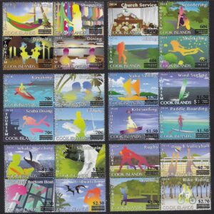 Cook Islands – 2022 – Tourism – Overprints – Set of 24
